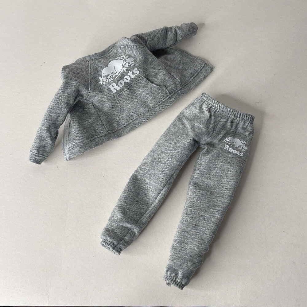 Barbie Doll Roots Sweatsuit Lounge Clothes Curvy Clothing Gray Sweatpants Outfit